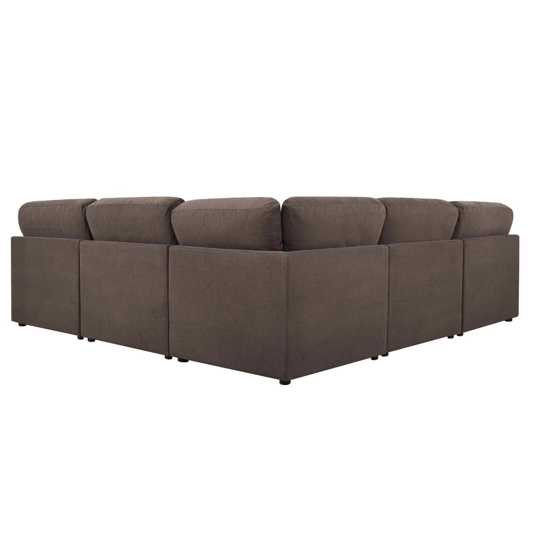 Cairo Feather Left Hand Corner Sofa - Chocolate