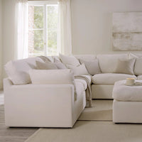Cairo Feather Left Hand Corner Sofa - Vanilla