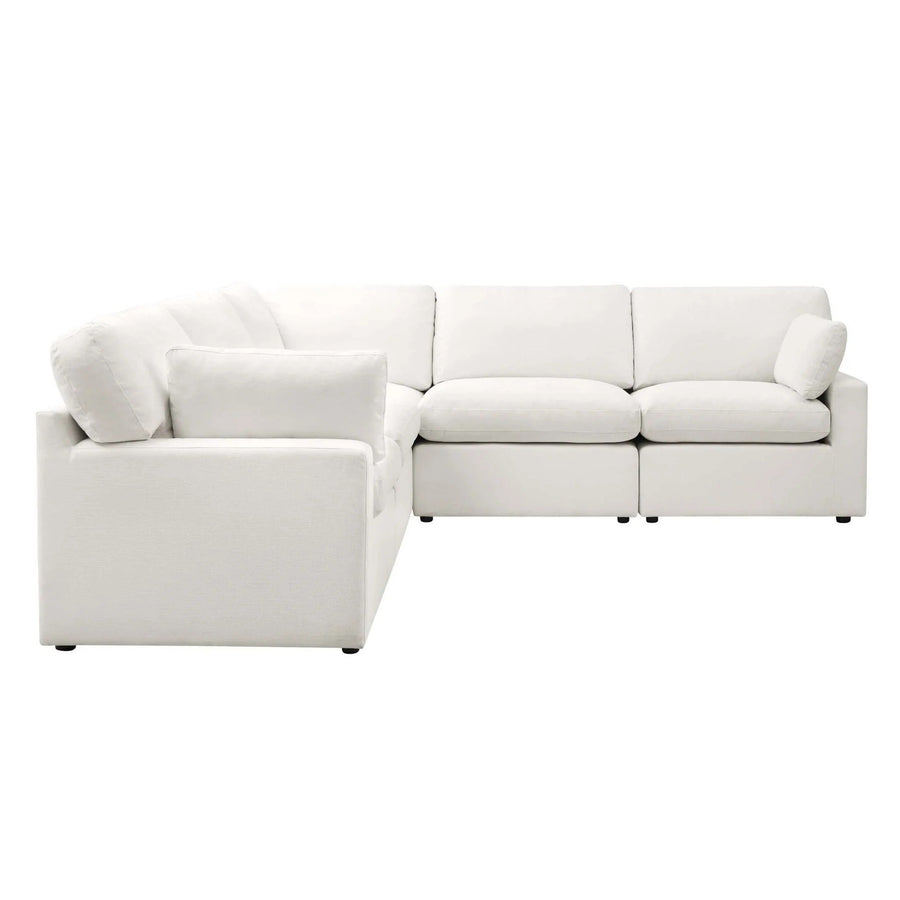 Cairo Feather Left Hand Corner Sofa - Vanilla