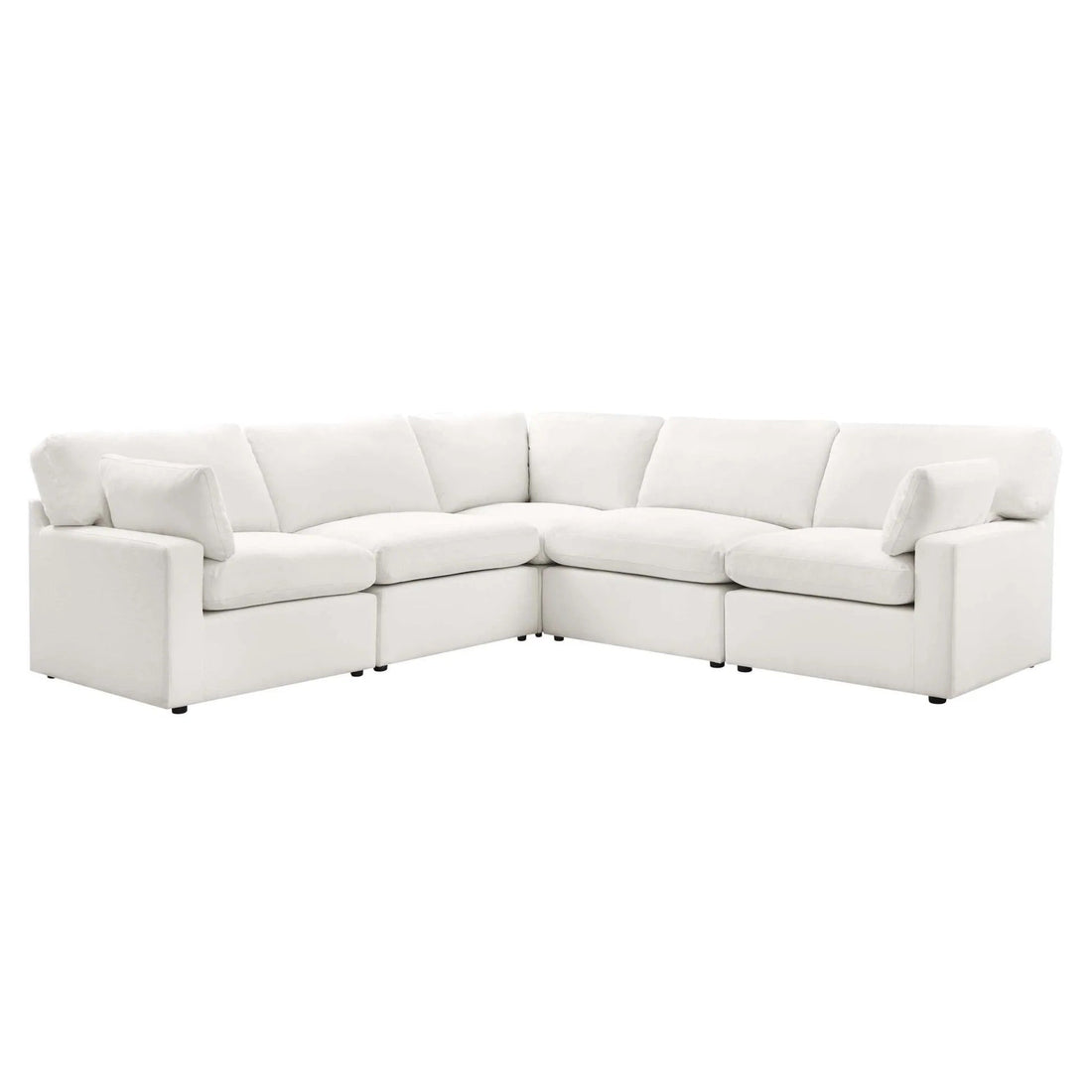 Cairo Feather Left Hand Corner Sofa - Vanilla