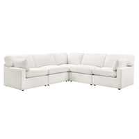 Cairo Feather Left Hand Corner Sofa - Vanilla