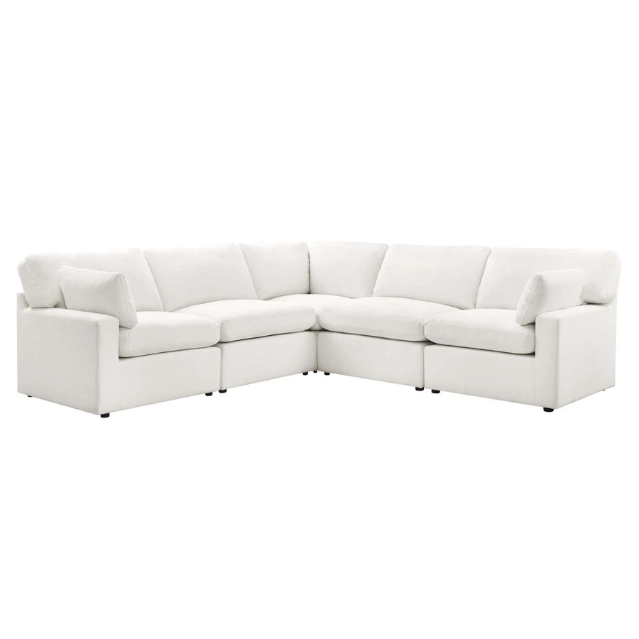 Cairo Feather Left Hand Corner Sofa - Vanilla
