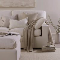 Cairo Feather Left Hand Corner Sofa - Vanilla