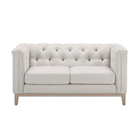 Chesterfield 2 Seater Sofa - Natural Stripe