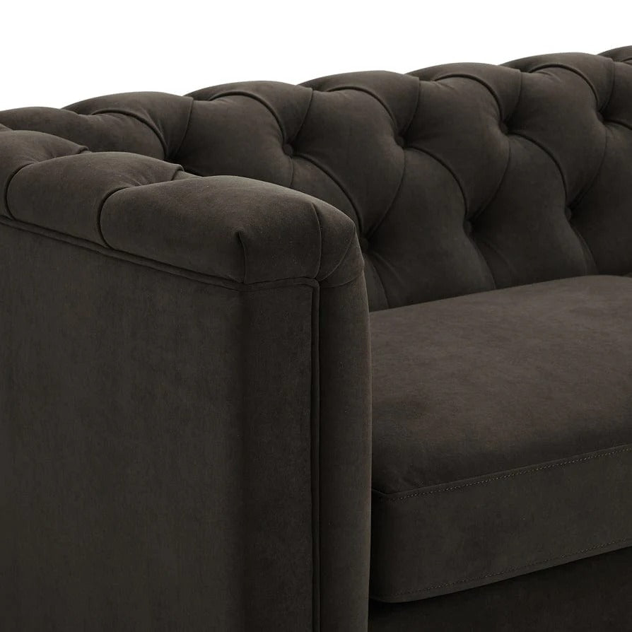 Chesterfield 3 Seater Sofa - Dark Brown