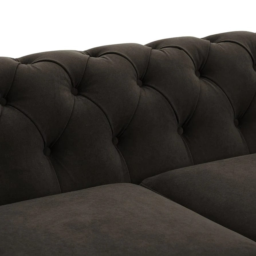 Chesterfield 3 Seater Sofa - Dark Brown