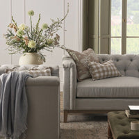Chesterfield 3 Seater Sofa - Natural Stripe