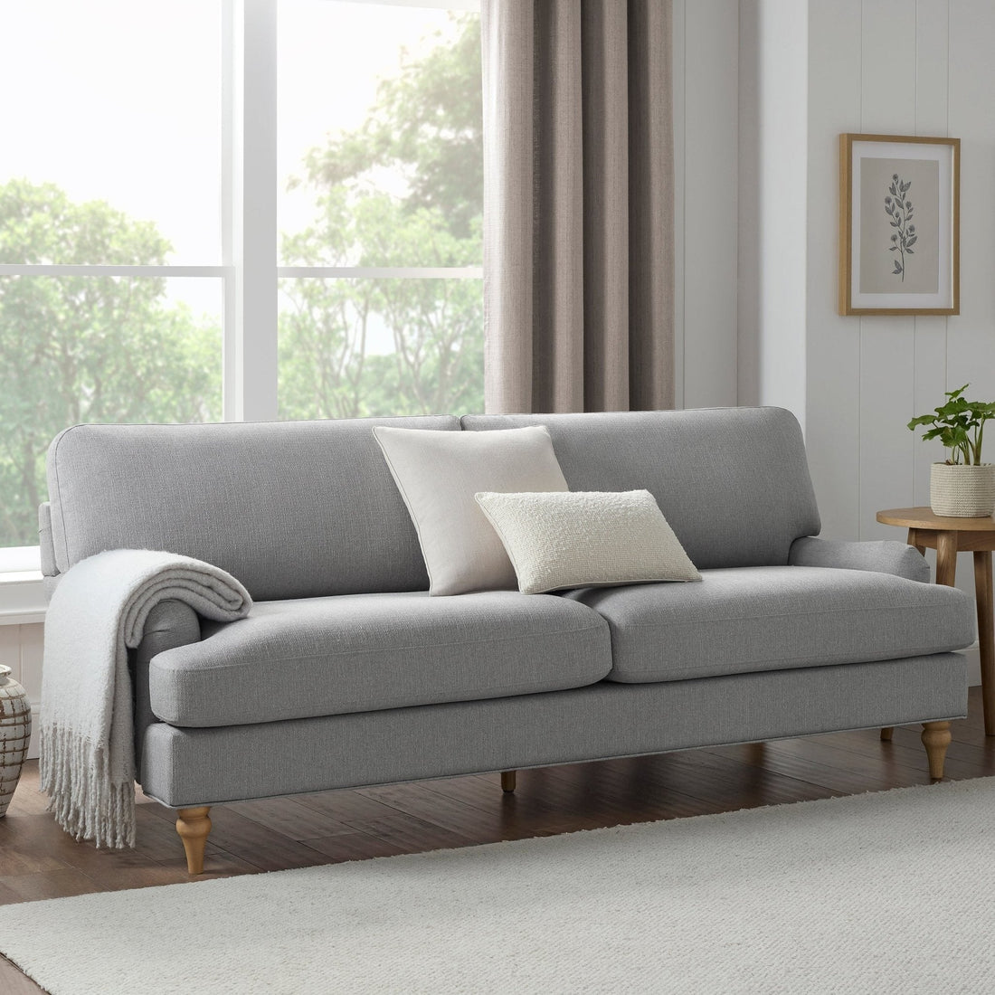 Hampshire 3 Seater Sofa - Mid Grey