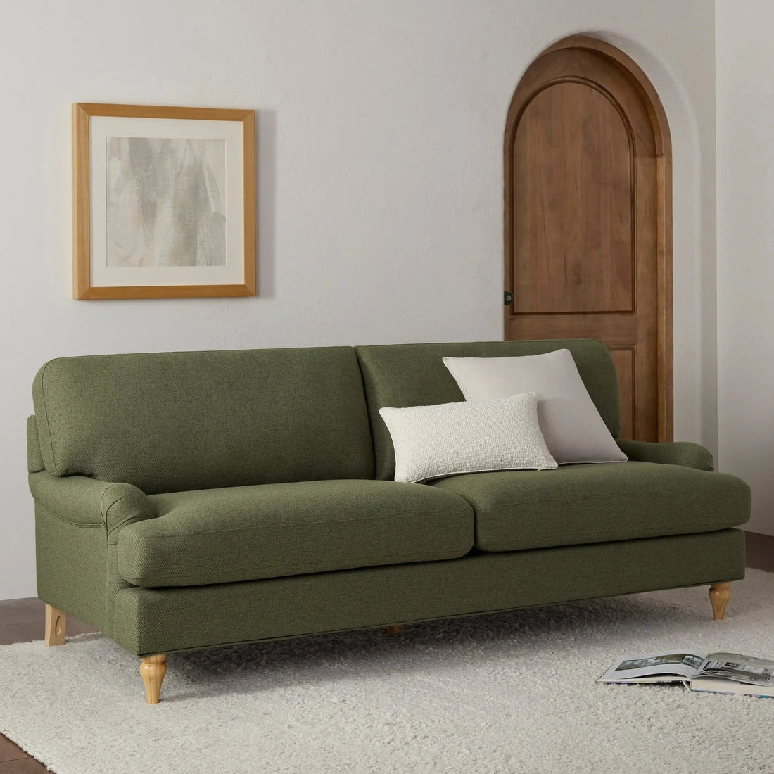 Hampshire 3 Seater Sofa - Woven Green