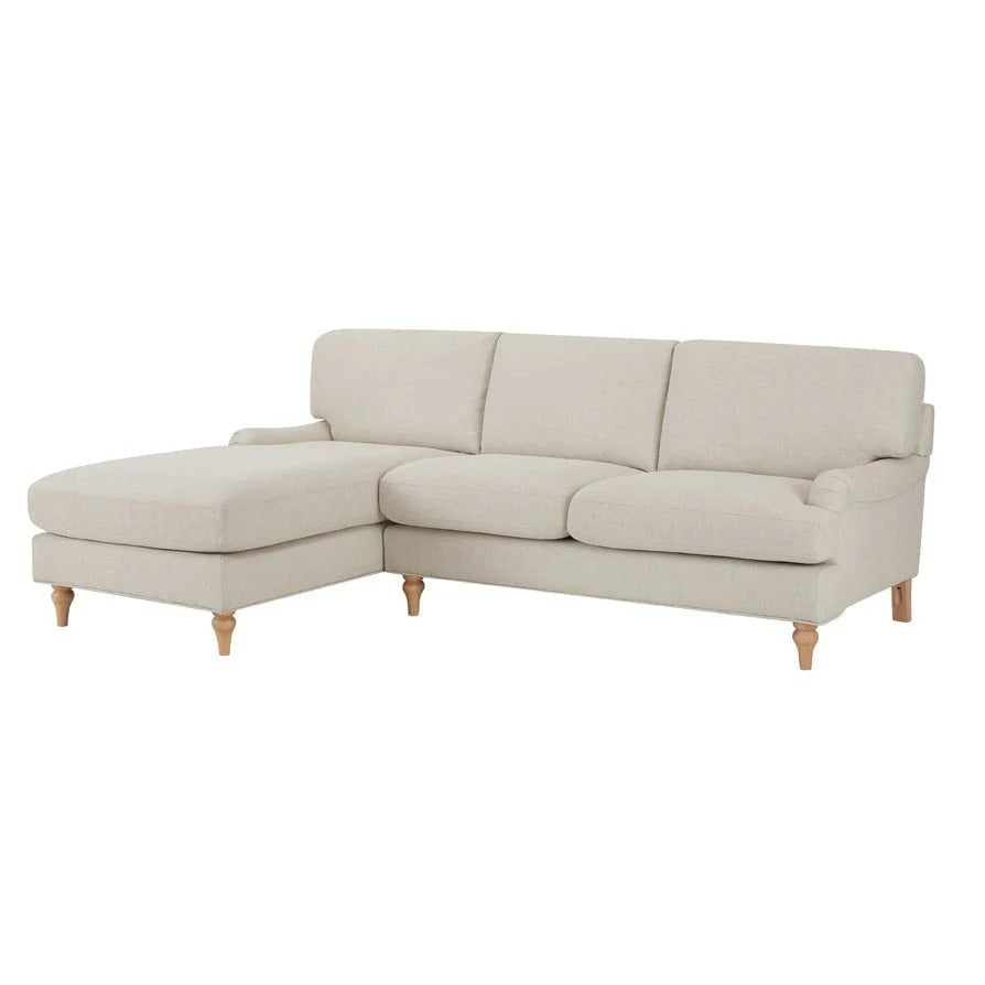 Hampshire Left Hand Chaise Sofa - Beige