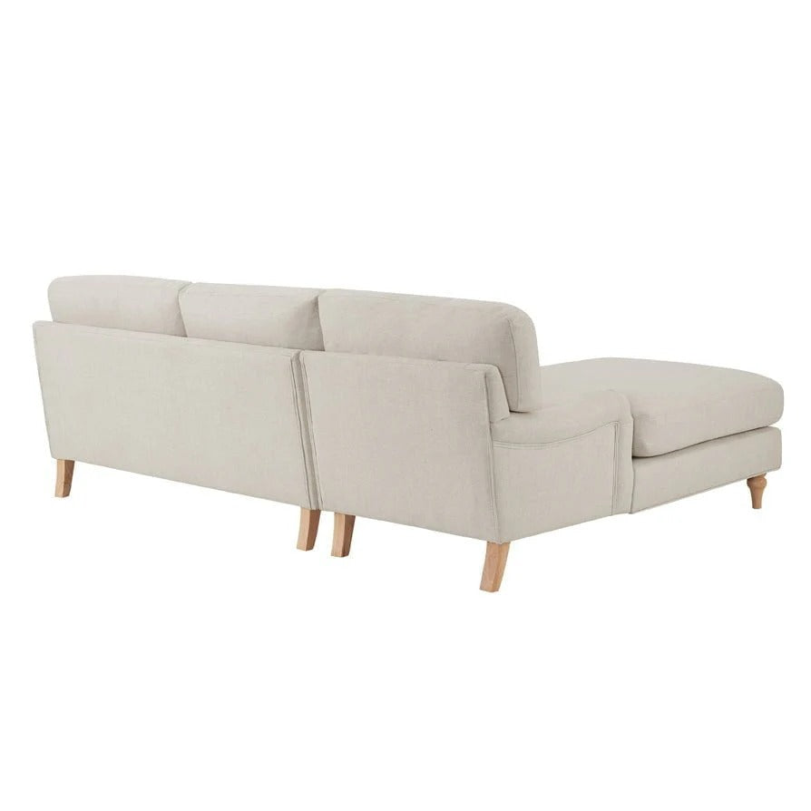 Hampshire Left Hand Chaise Sofa - Beige