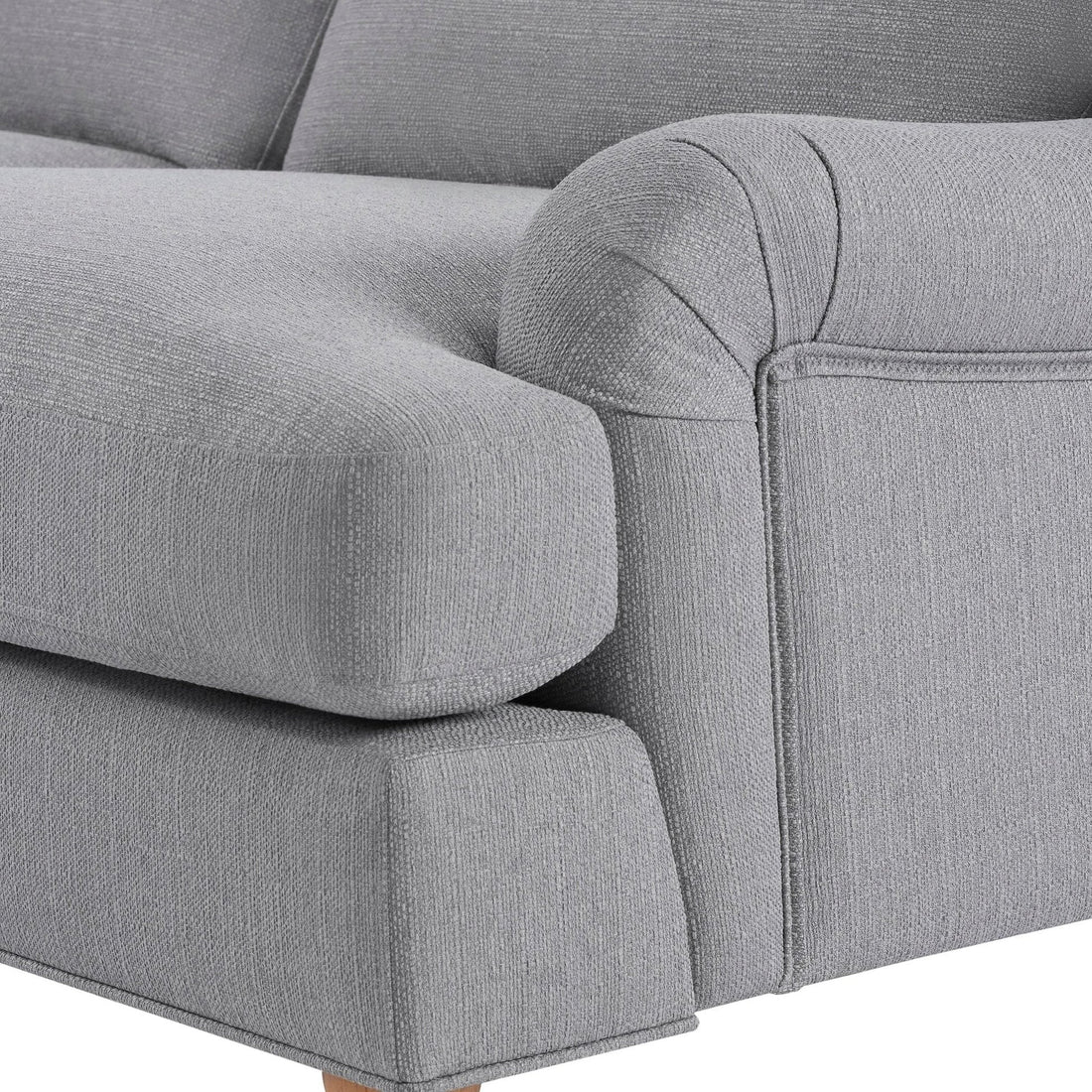Hampshire Left Hand Chaise Sofa - Mid Grey