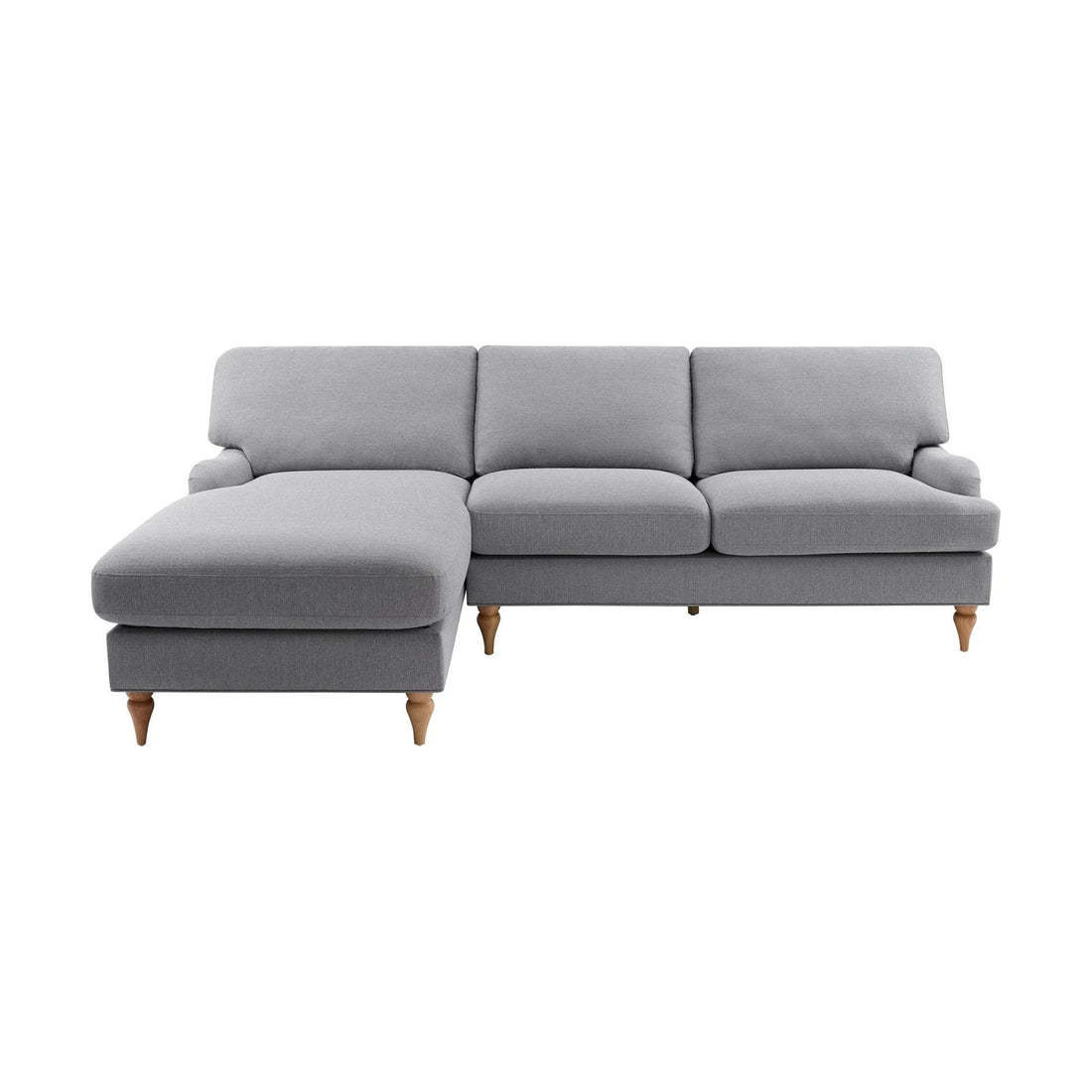 Hampshire Left Hand Chaise Sofa - Mid Grey