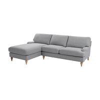 Hampshire Left Hand Chaise Sofa - Mid Grey