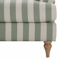 Hampshire Loveseat - Green Stripe