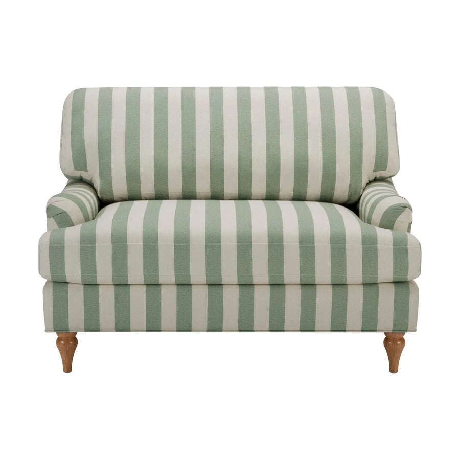 Hampshire Loveseat - Green Stripe