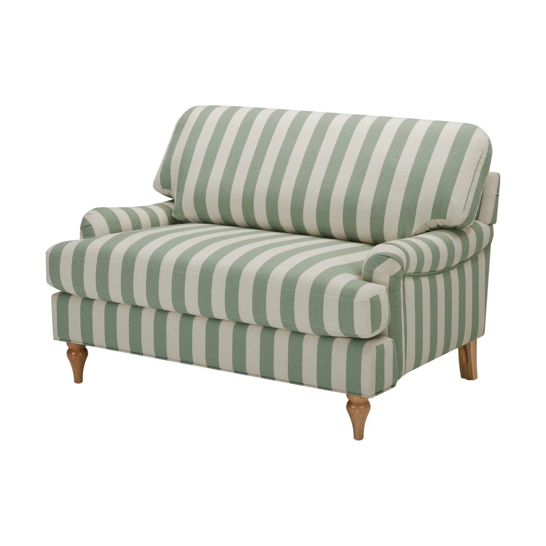 Hampshire Loveseat - Green Stripe
