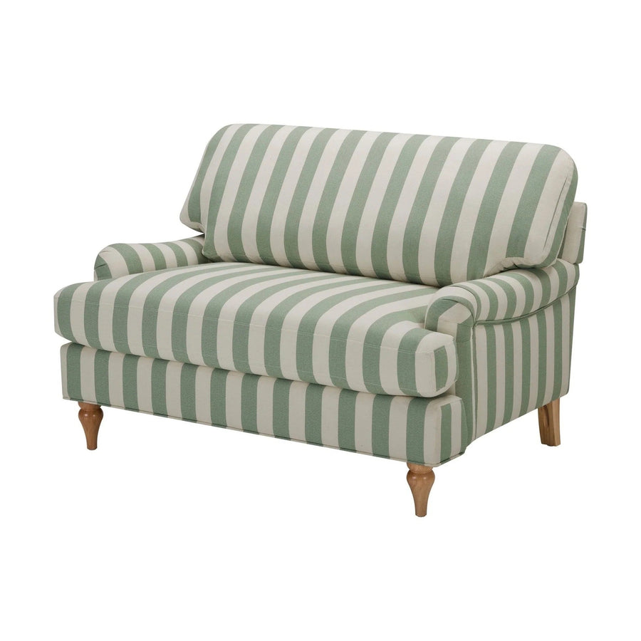 Hampshire Loveseat - Green Stripe