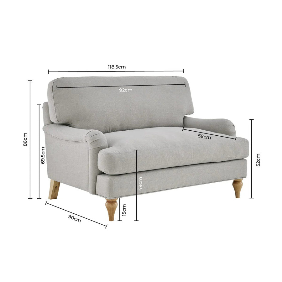 Hampshire Loveseat - Light Grey
