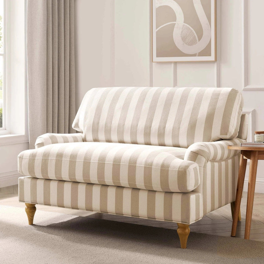 Hampshire Loveseat - Natural Stripe