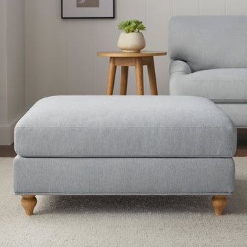 Hampshire Pouffe - Blue Stripe