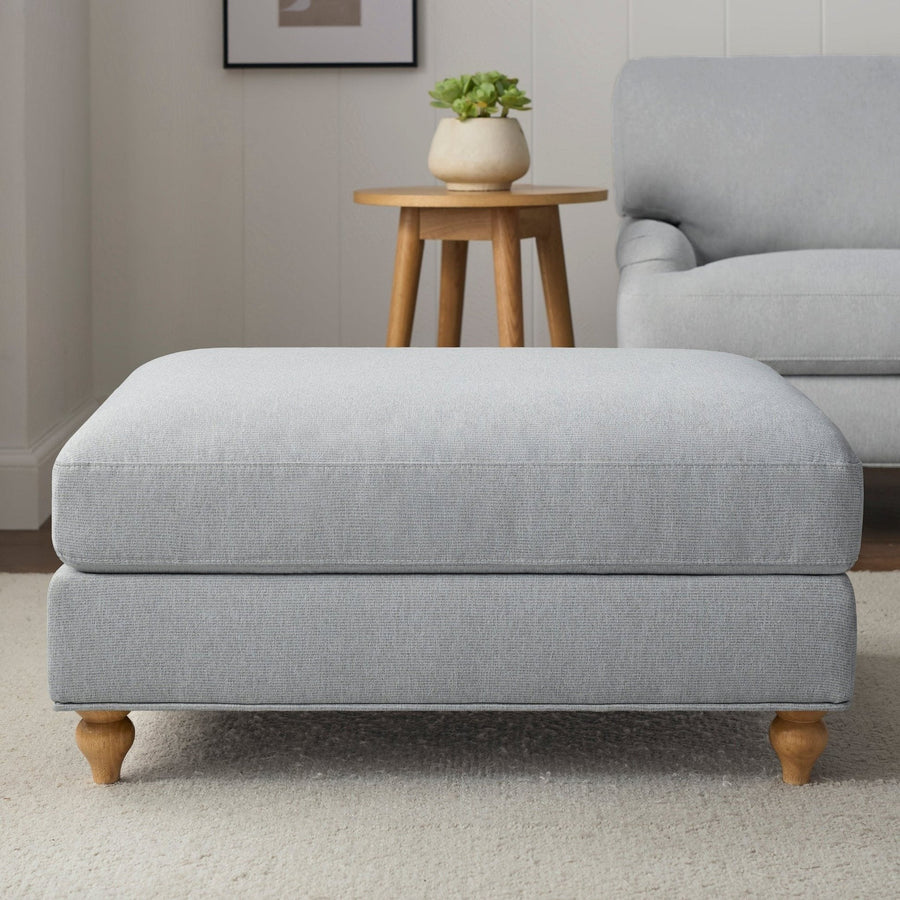 Hampshire Pouffe - Blue Stripe