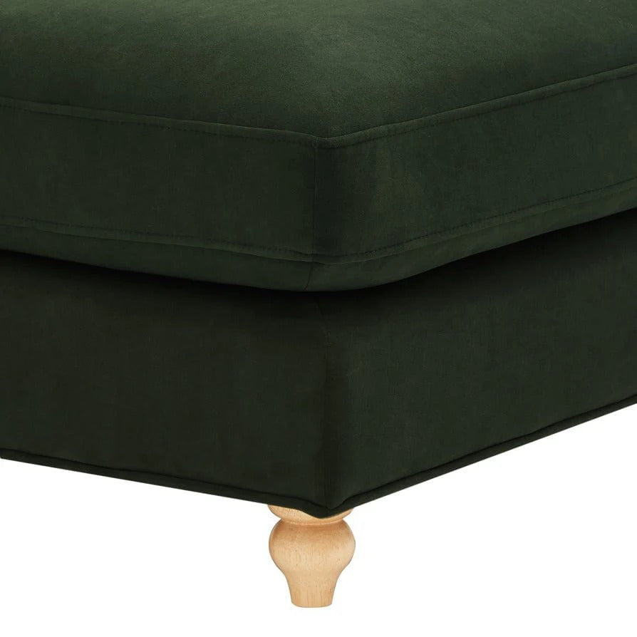 Hampshire Pouffe - Olive Green