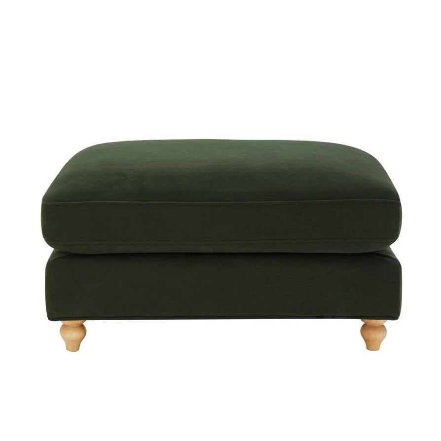 Hampshire Pouffe - Olive Green