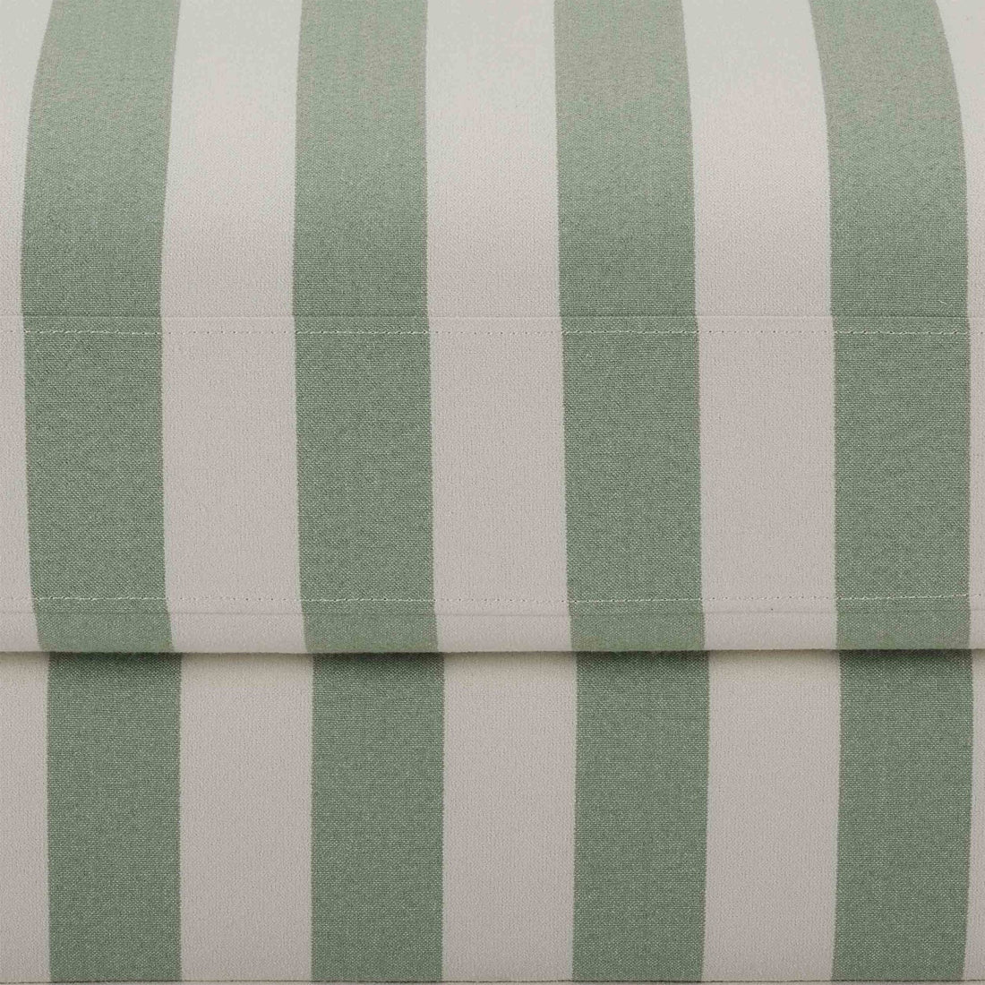 Hampshire Pouffe - Green Stripe