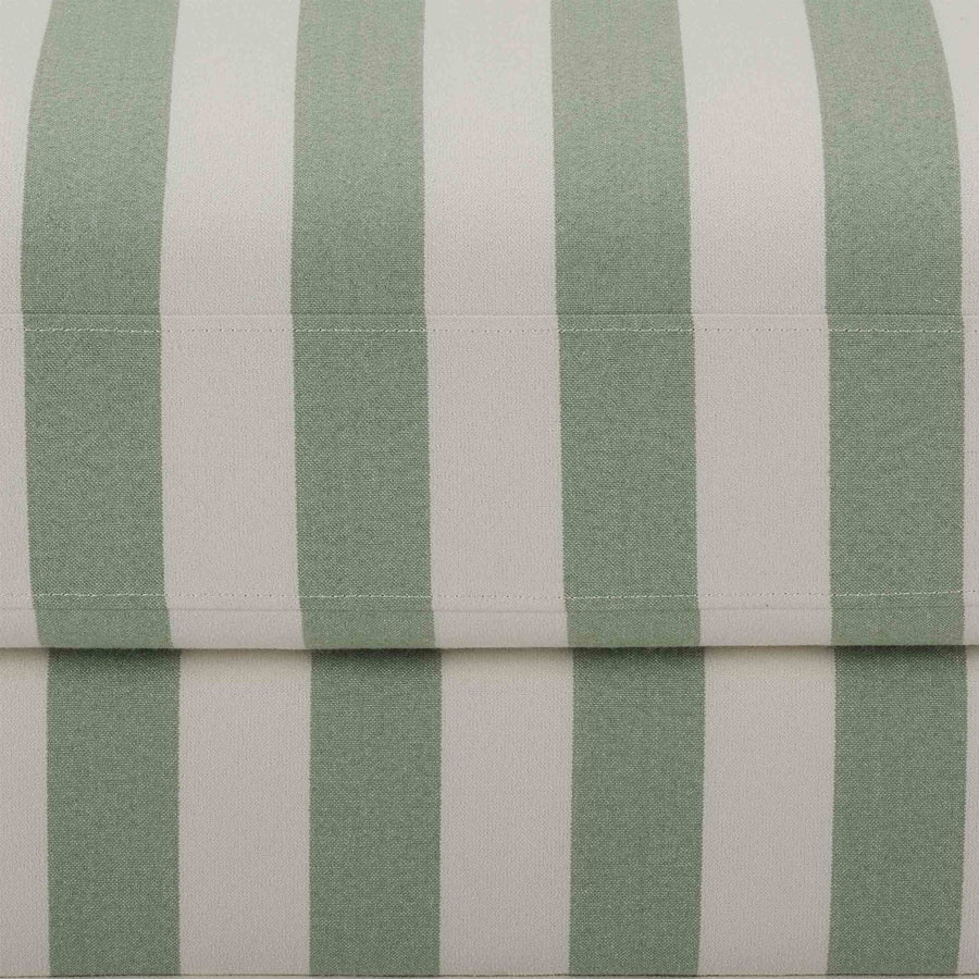 Hampshire Pouffe - Green Stripe