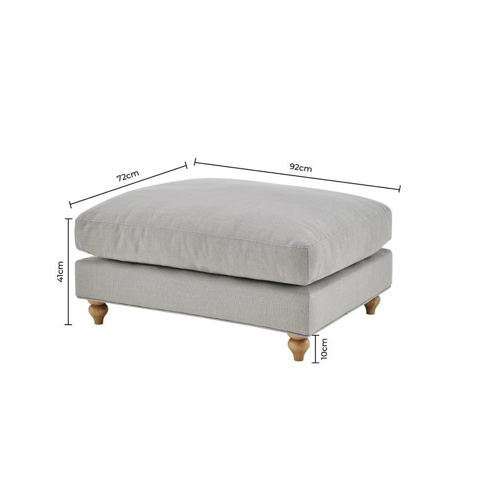 Hampshire Pouffe - Light Grey