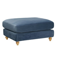 Hampshire Pouffe - Mid Blue