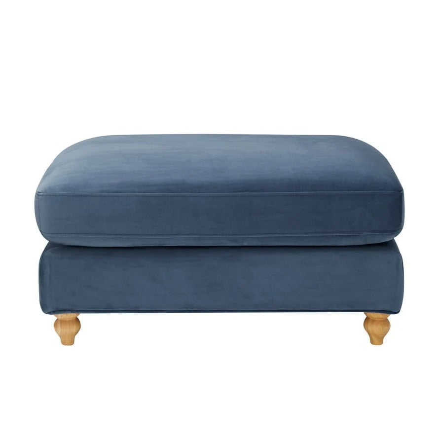 Hampshire Pouffe - Mid Blue