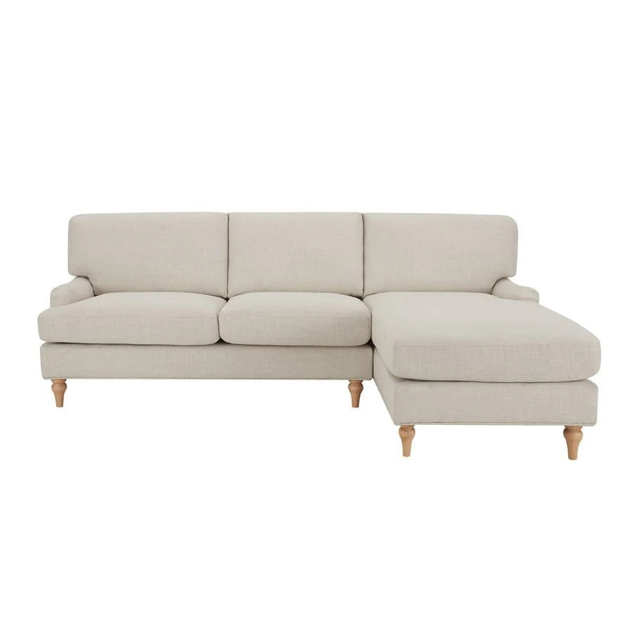 Hampshire Right Hand Chaise Sofa - Beige