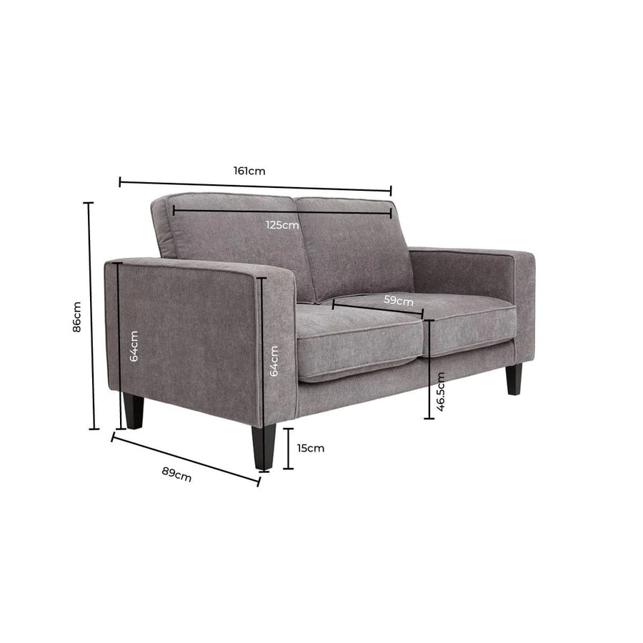 Soho 2 Seater Sofa - Grey