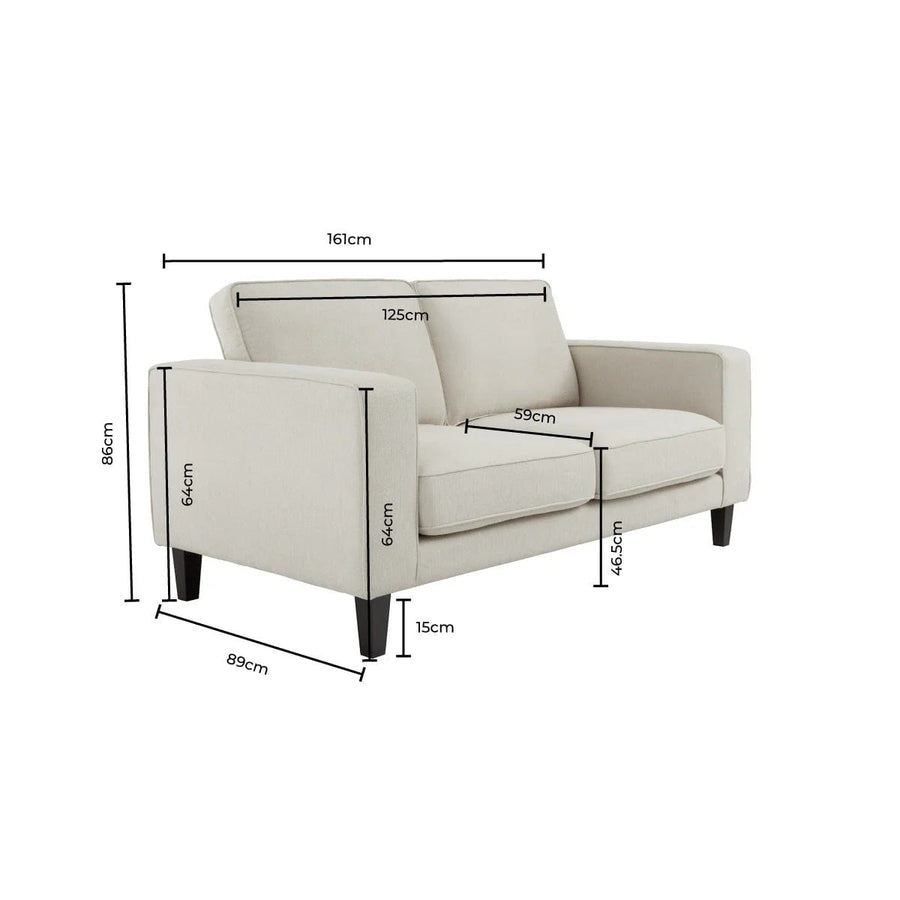 Soho 2 Seater Sofa - Natural