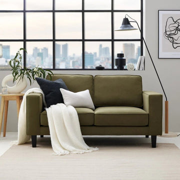 Soho 2 Seater Sofa - Olive Green