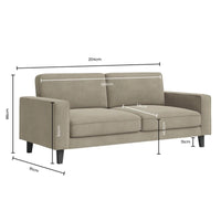 Soho 3 Seater Sofa - Sand