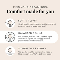 Soho Bouclé 3 Seater Sofa - Ivory