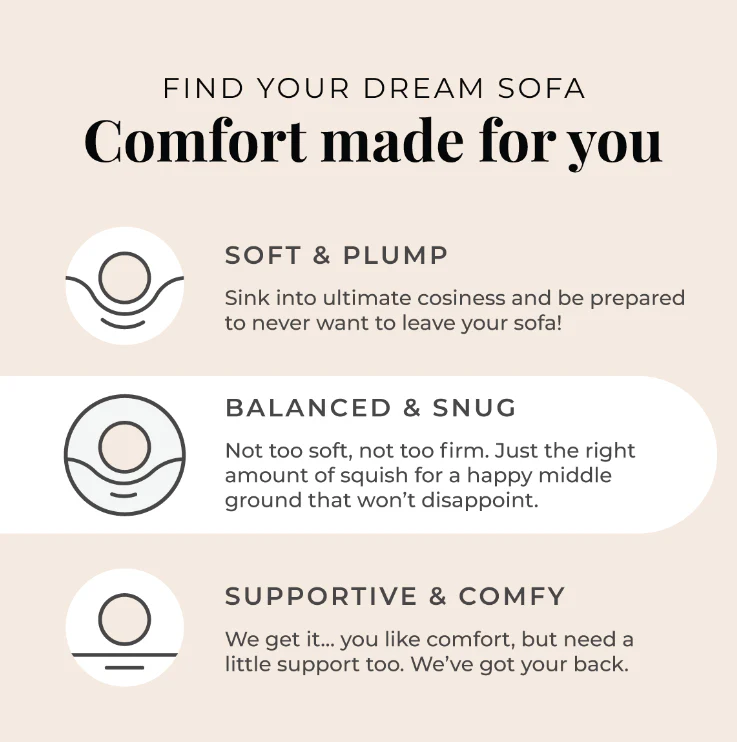 Soho Bouclé 3 Seater Sofa - Ivory