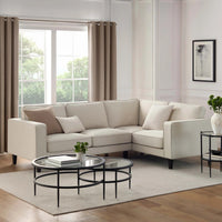 Soho Right Hand Corner Sofa - Natural