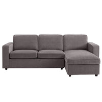 Soho Right Hand Chaise Sofa - Grey