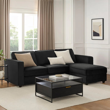 Soho Right Hand Chaise Sofa - Ink