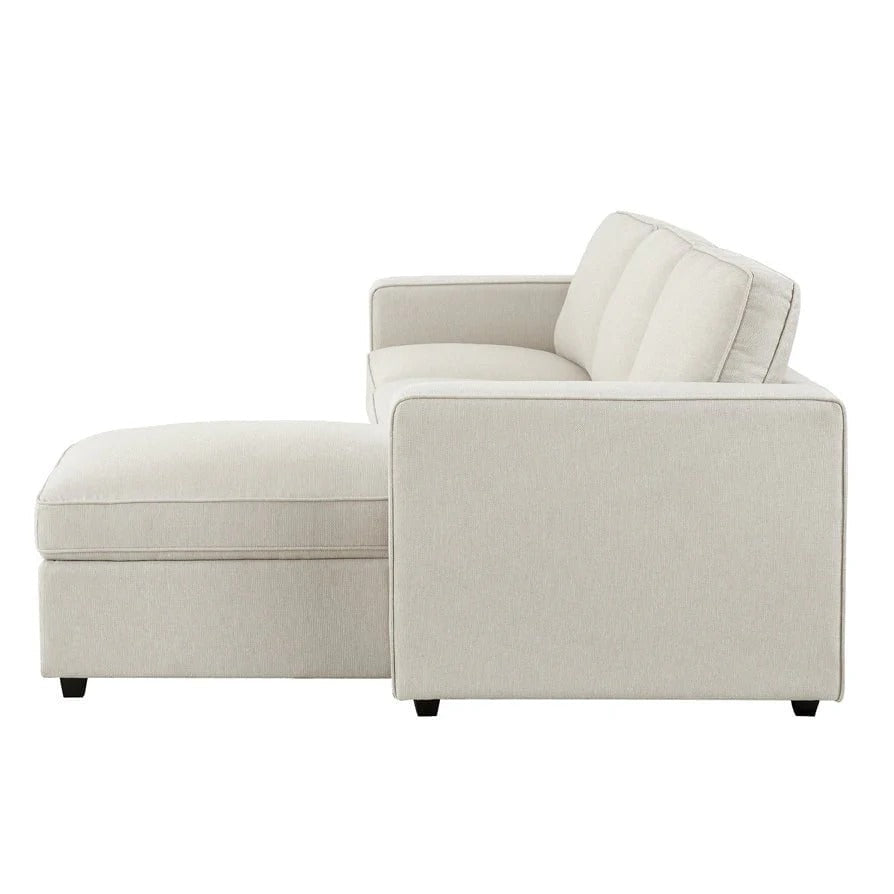 Soho Right Hand Storage Chaise Sofa - Natural