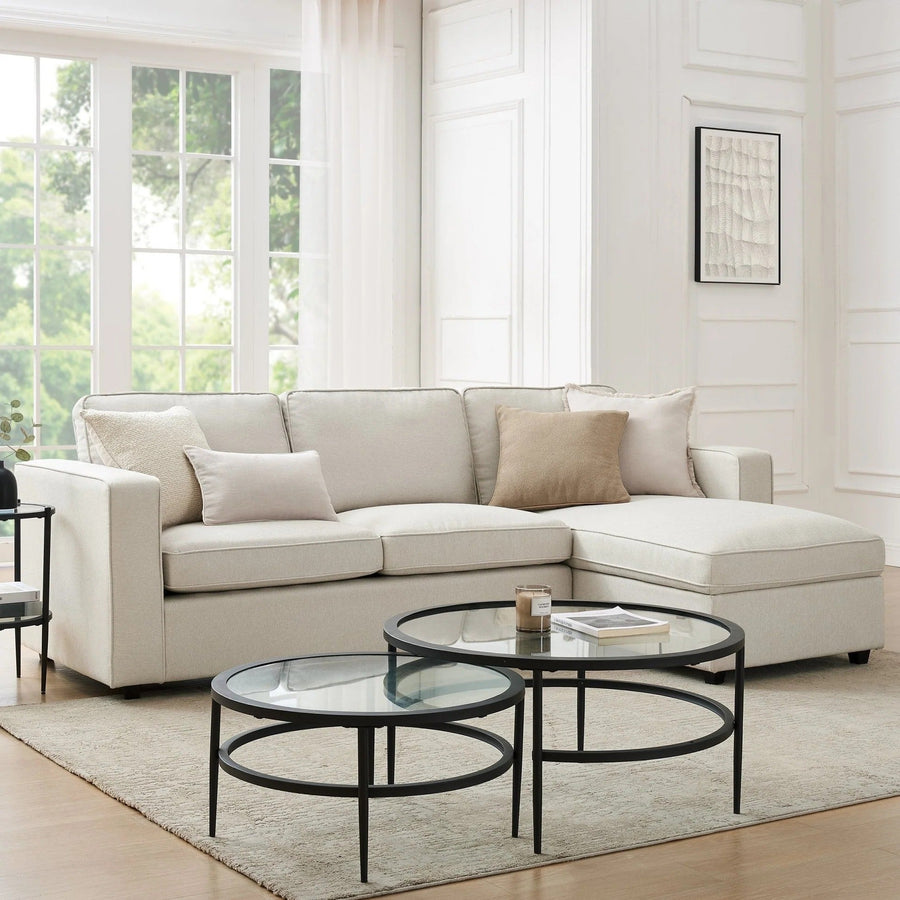 Soho Right Hand Storage Chaise Sofa - Natural