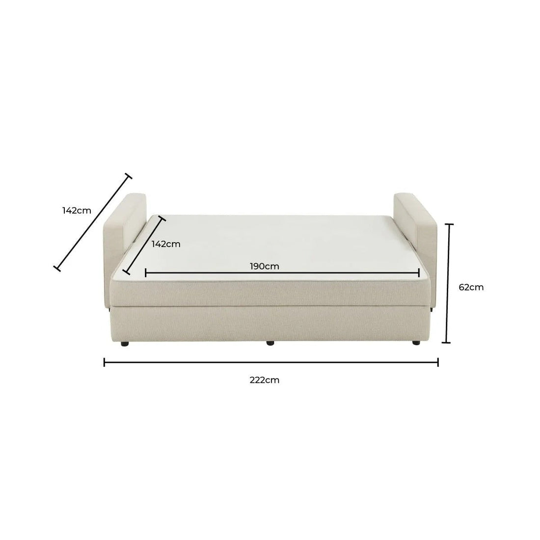 Soho Sofa Bed - Grey