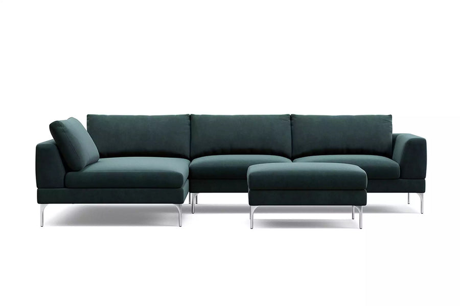 Plaza Modular Sofa with Chaise and Ottoman